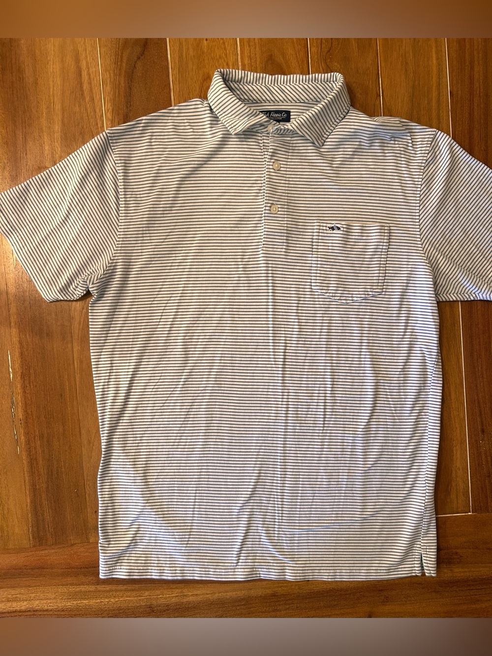 Fish Hippie Polo. Large.